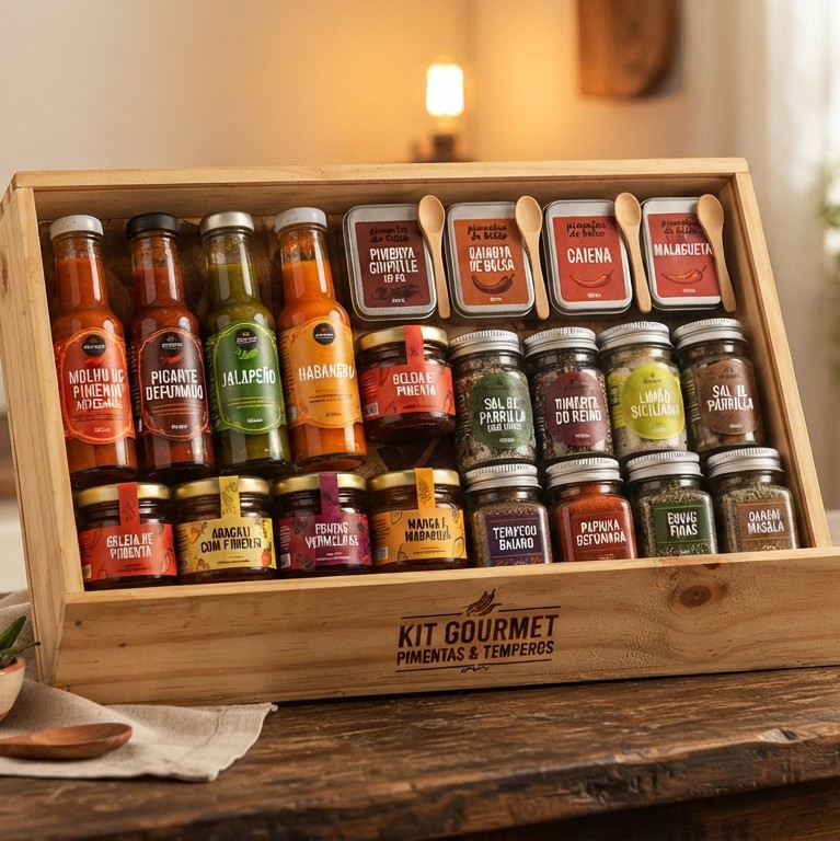Kits de presente e experiência gourmet