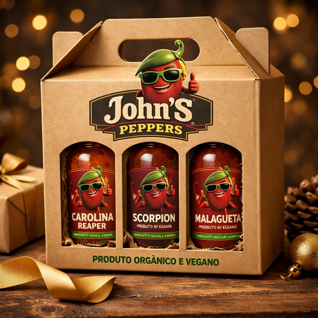 Kit de molhos de pimentas mais fortes do mundo, Carolina Reaper, Scorpion e Malagueta